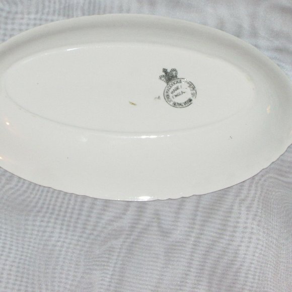 John Maddock Oval Relish Dish Small Vintage Serving Platter Floral Cottagecore - Picture 3 of 5